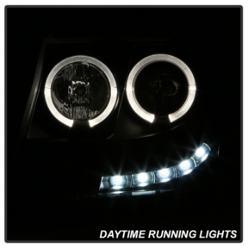 Picture of Spyder Chevy Suburban 1500 07-14 Projector Headlights LED Halo LED All Black PRO-YD-CSUB07-HL-BKV2