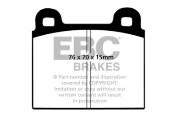 Picture of EBC 68-72 Alfa Romeo 1750 1-75 Ultimax2 Front Brake Pads