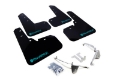 Picture of Rally Armor 13-17 Subaru Crosstrek XV Black UR Mud Flap w-Teal Altered Font Logo