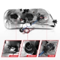 Picture of ANZO 1997-2003 Ford F-150 Projector Headlights w- Light Bar Black Housing