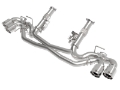 Picture of AFe MACH Force-Xp 304 Stainless Steel Cat-Back Exhaust Polished 2020 Chevrolet Corvette C8