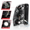 Picture of ANZO 2002-2009 Chevrolet Trailblazer LED Tail Lights w- Light Bar Black Housing Smoke Lens