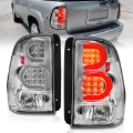 Picture of ANZO 2002-2009 Chevrolet Trailblazer LED Tail Lights w- Light Bar Chrome Housing Clear Lens
