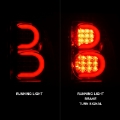 Picture of ANZO 2002-2009 Chevrolet Trailblazer LED Tail Lights w- Light Bar Chrome Housing Clear Lens