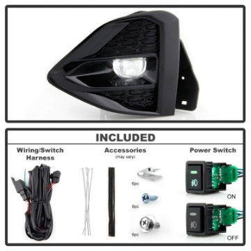 Picture of Spyder Nissan Maxima 09-21 OEM Full LED Fog Lights w-Switch Clear FL-NM2019-LED-C