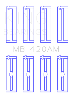 Picture of King Engine Bearings Ford Zephyr V6 Size +0-10 Main Bearing Set