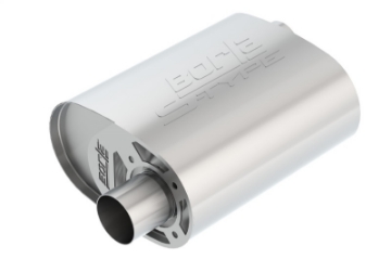 Picture of Borla CrateMuffler Ford Coyote 2-5 inch Offset-Offset 12in x 6in x 10-34in S-Type Oval Muffler
