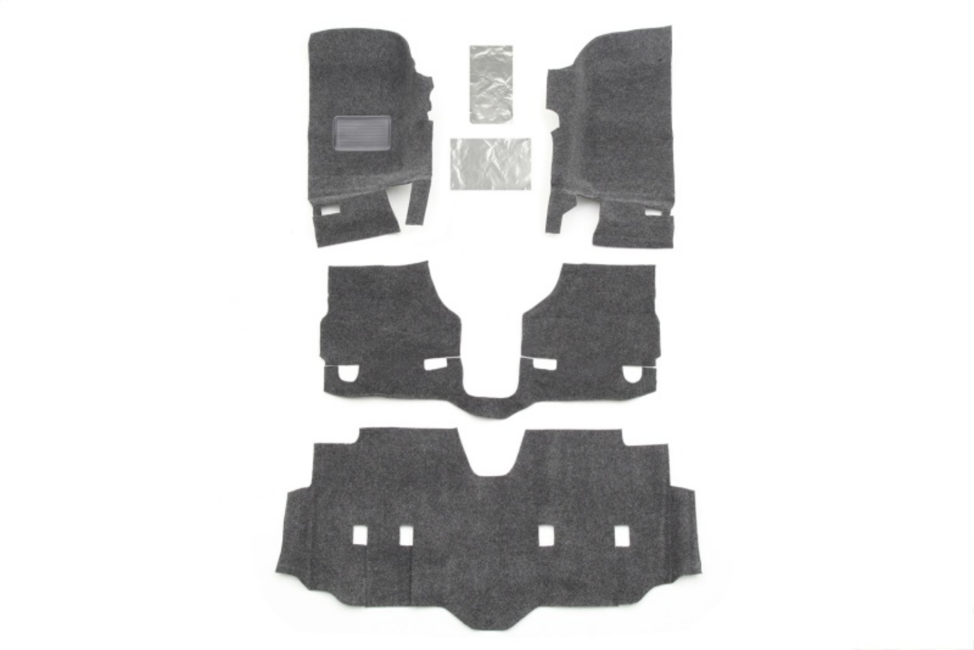 Picture of BedRug 07-16 Jeep JK Unlimited 4Dr Front 4pc Floor Kit Incl Heat Shields