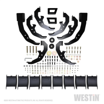 Picture of Westin 2020 Chevy Silverado 2500 Crew Cab 6-5ft Bed PRO TRAXX Nerf Step Bars - Stainless Steel