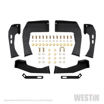 Picture of Westin 04-13 Chevy Silverado 1500 Crew Cab HDX Stainless Drop Nerf Step Bars - Textured Black