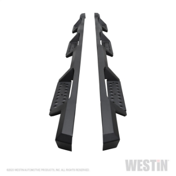 Picture of Westin 2020 Chevy Silverado 2500-3500 Crew Cab 8ft Bed HDX W2W Nerf Step Bars - Textured Black