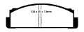 Picture of EBC 68-83 Fiat 124 1-6 Yellowstuff Rear Brake Pads