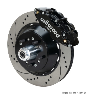 Picture of Wilwood Narrow Superlite 6R Black Front Big Brake Kit Ford 14in Drilled-Slotted Rotor