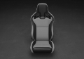 Picture of Recaro Cross Sportster ORV Passenger Seat - Black Vinyl-Grey Vinyl
