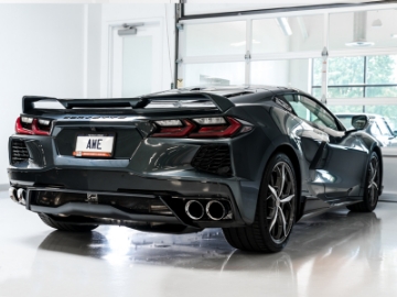 Picture of AWE Tuning 2020 Chevrolet Corvette C8 Track Edition Exhaust - Quad Chrome Silver Tips