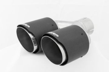 Picture of MBRP Universal Carbon Fiber Dual Tip 4in OD-2-5in Inlet