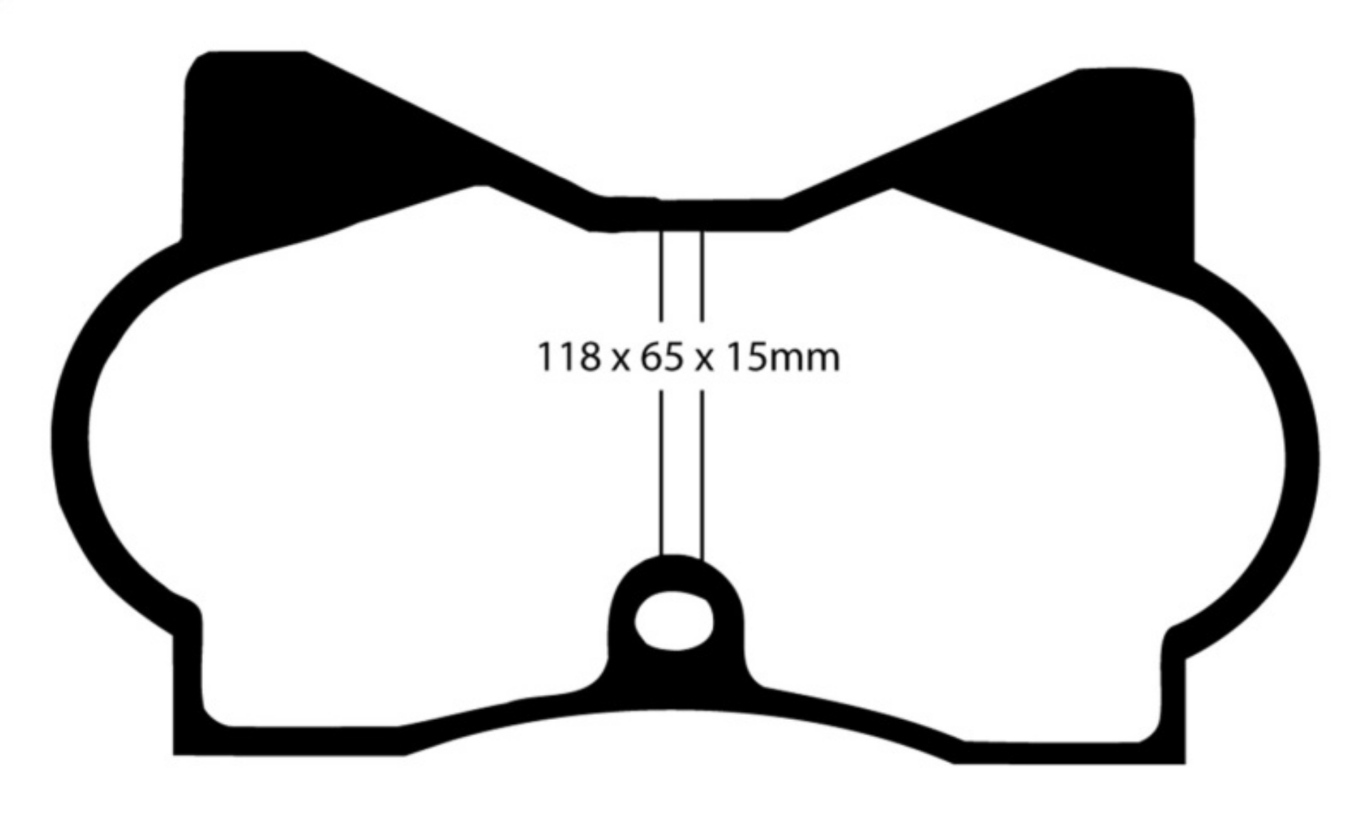Picture of EBC 70-74 De Tomaso Pantera 5-7 Yellowstuff Front Brake Pads