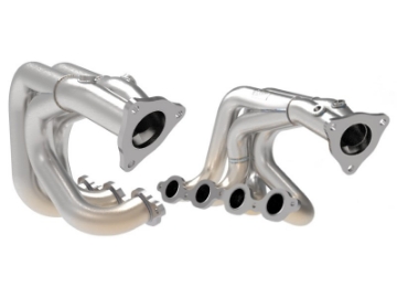 Picture of aFe Twisted 304SS Header 2020 Chevy Corvette C8 6-2L V8 - Brushed
