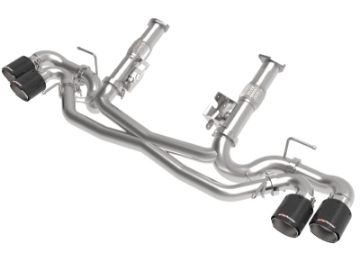 Picture of aFe MACH Force-Xp 3in to 2-1-2in 304SS Cat-Back No Muff- 2020 Chevy Corvette 6-2L - Carbon Tip