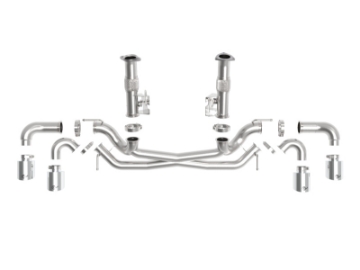 Picture of aFe MACH Force-Xp 3in to 2-1-2in 304SS Cat-Back No Muff- 2020 Chevy Corvette 6-2L- Polished Tip