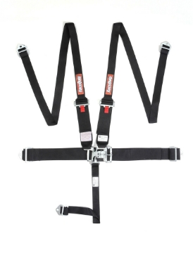 Picture of RaceQuip Black L & L 5pt HNR Seat Belt