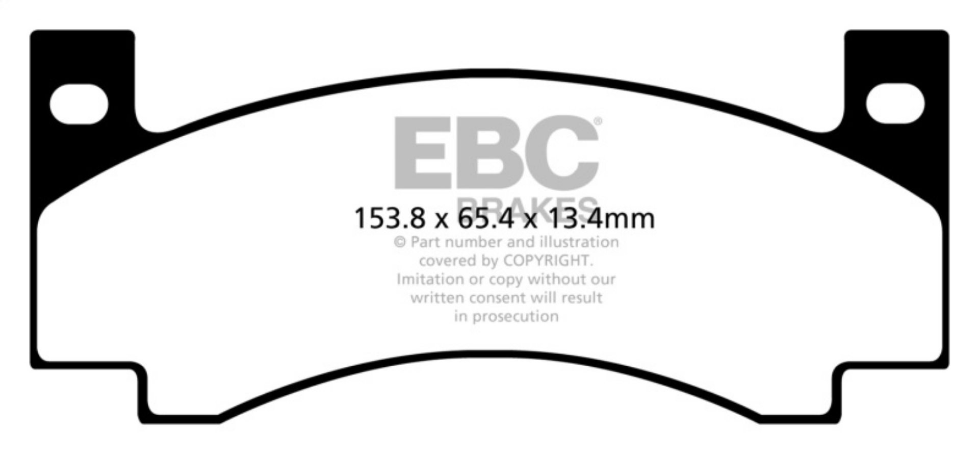 Picture of EBC 71-72 Amc Ambassador 4-2 Yellowstuff Front Brake Pads