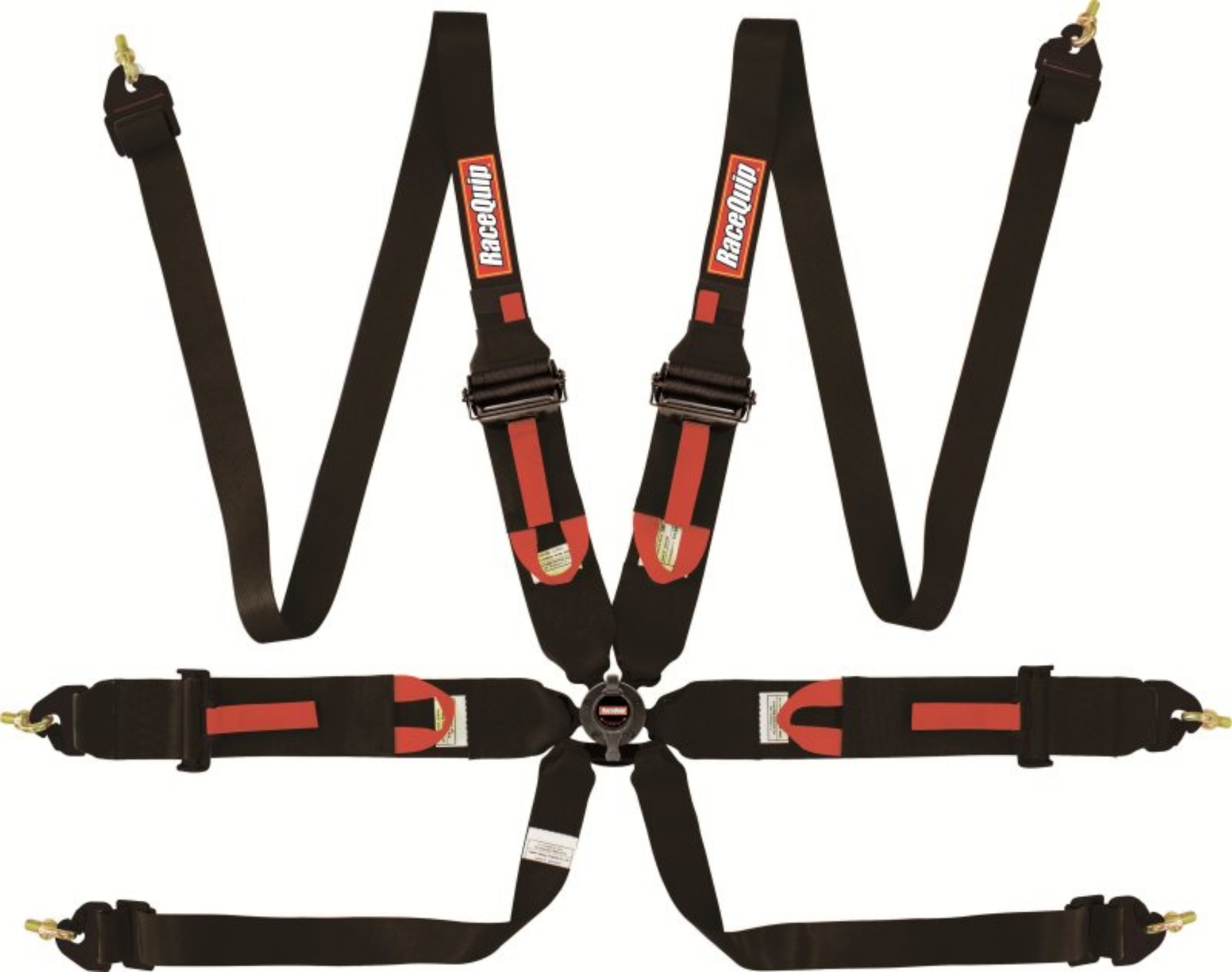 Picture of RaceQuip Black FIA CAMLOCK 6pt Pull Up Lap FHR
