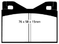 Picture of EBC 71-75 Ferrari 365 GTBB 4-4 Yellowstuff Rear Brake Pads