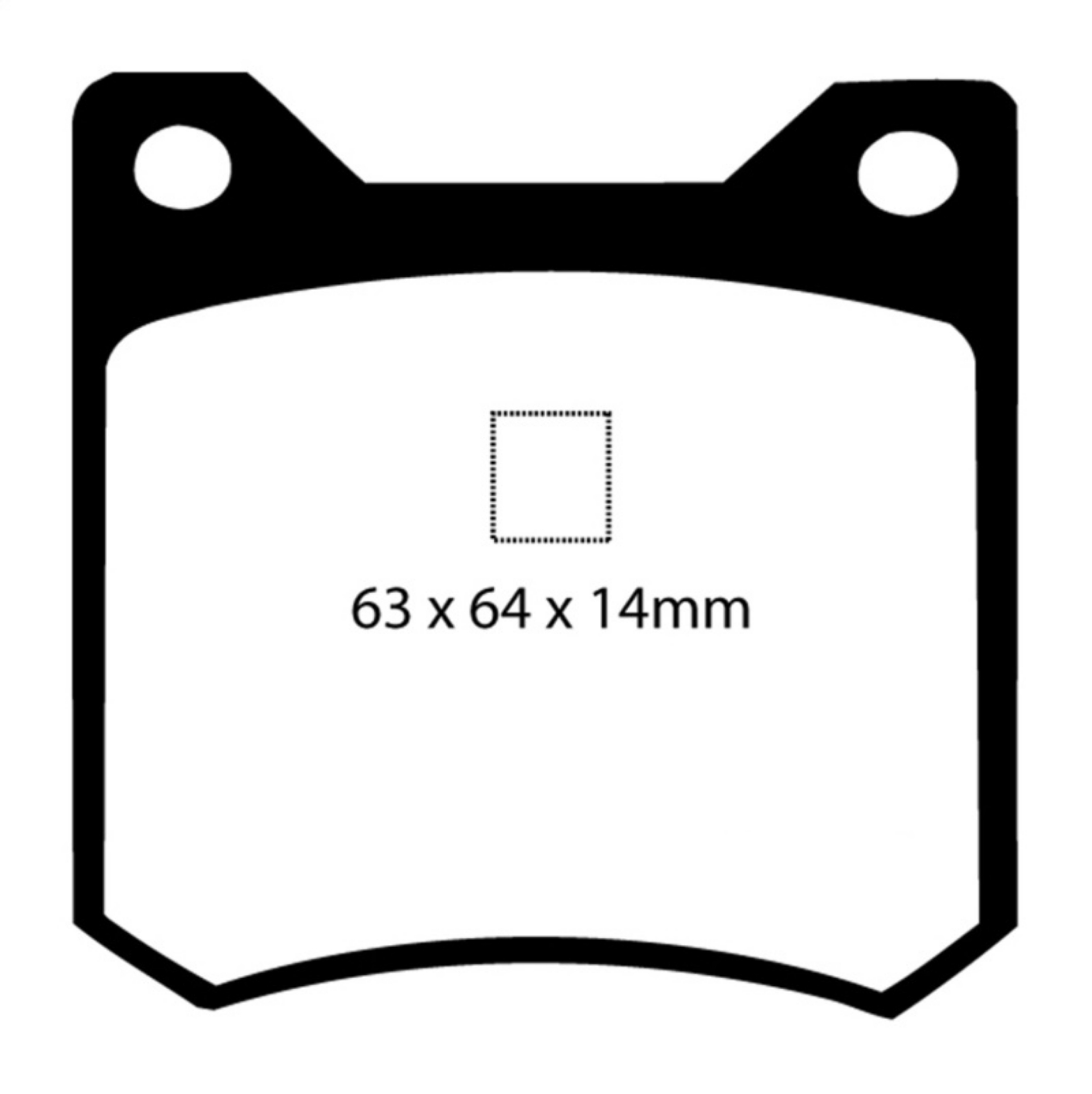 Picture of EBC 72-84 De Tomaso Pantera 5-7 GTS Redstuff Rear Brake Pads