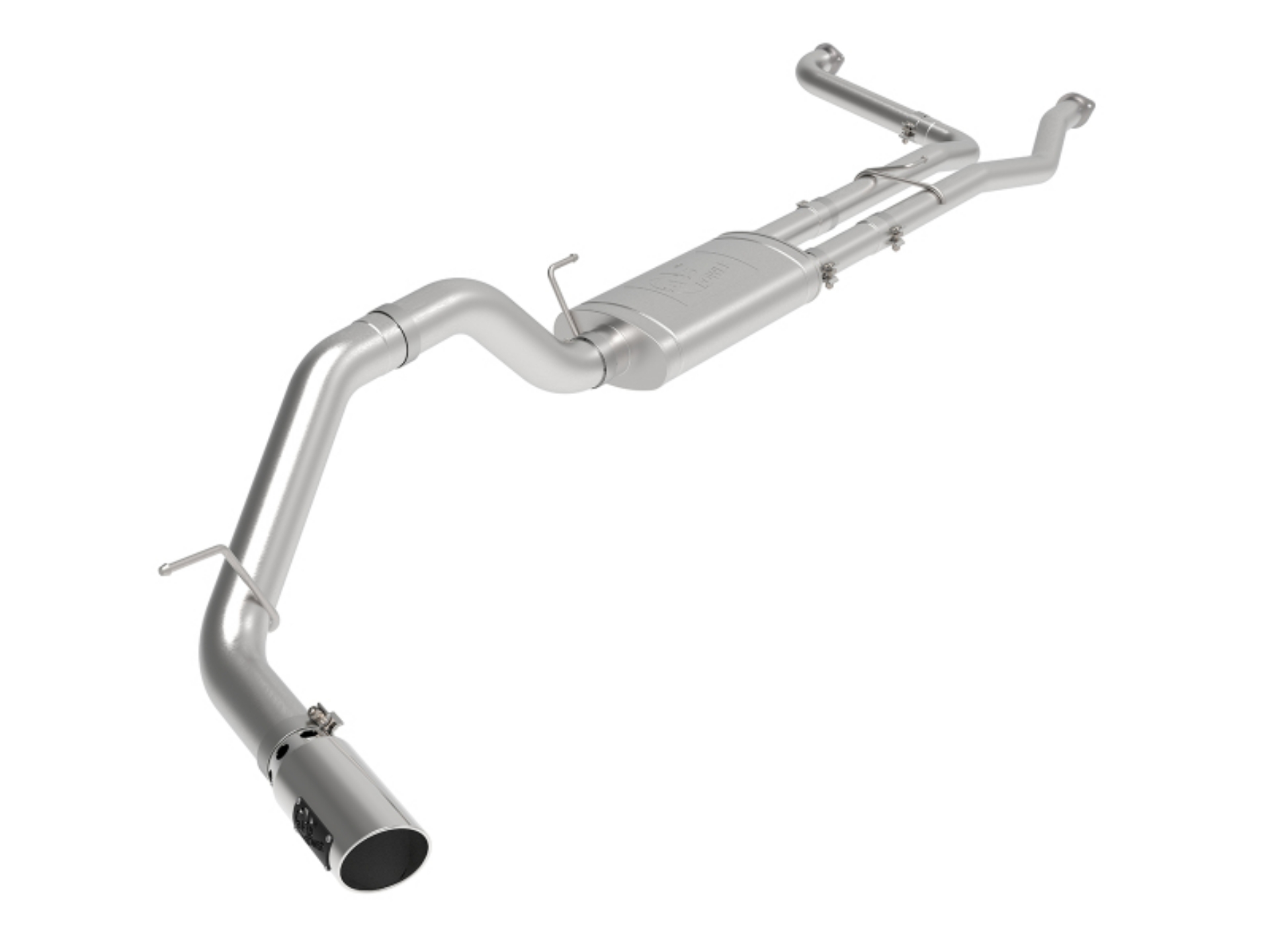 Picture of aFe MACHForce XP Exhausts Cat-Back SS-409 Nissan Titan XD 16-19 V8-5-6L - Polished Tip