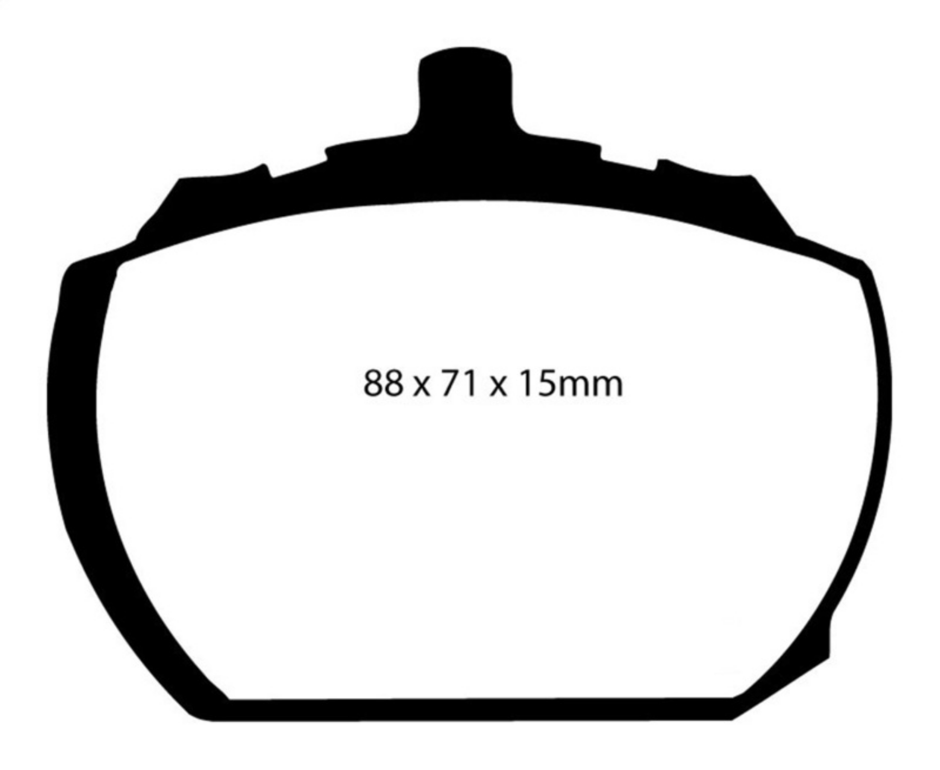 Picture of EBC 73-76 Mg MGB GT V8 3-5 Greenstuff Front Brake Pads