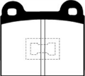 Picture of EBC 73-77 Audi Fox 1-5 Greenstuff Front Brake Pads