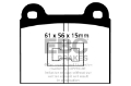 Picture of EBC 73-77 Audi Fox 1-5 Greenstuff Front Brake Pads