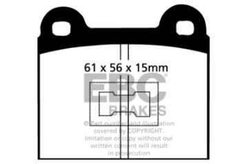 Picture of EBC 73-77 Audi Fox 1-5 Greenstuff Front Brake Pads