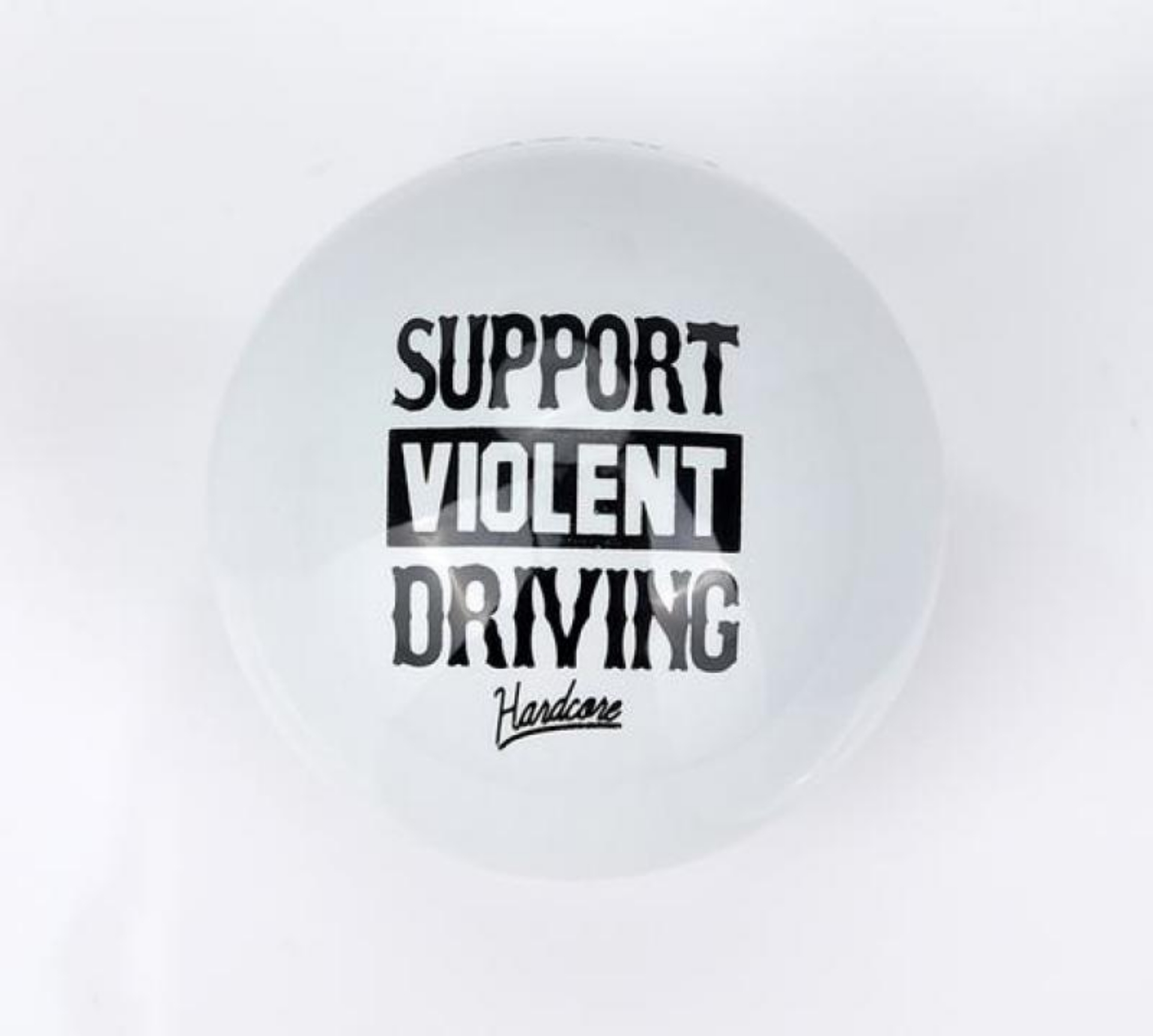 Picture of NRG Hardcore Collab Painted White Round Shifter Heavy Weight