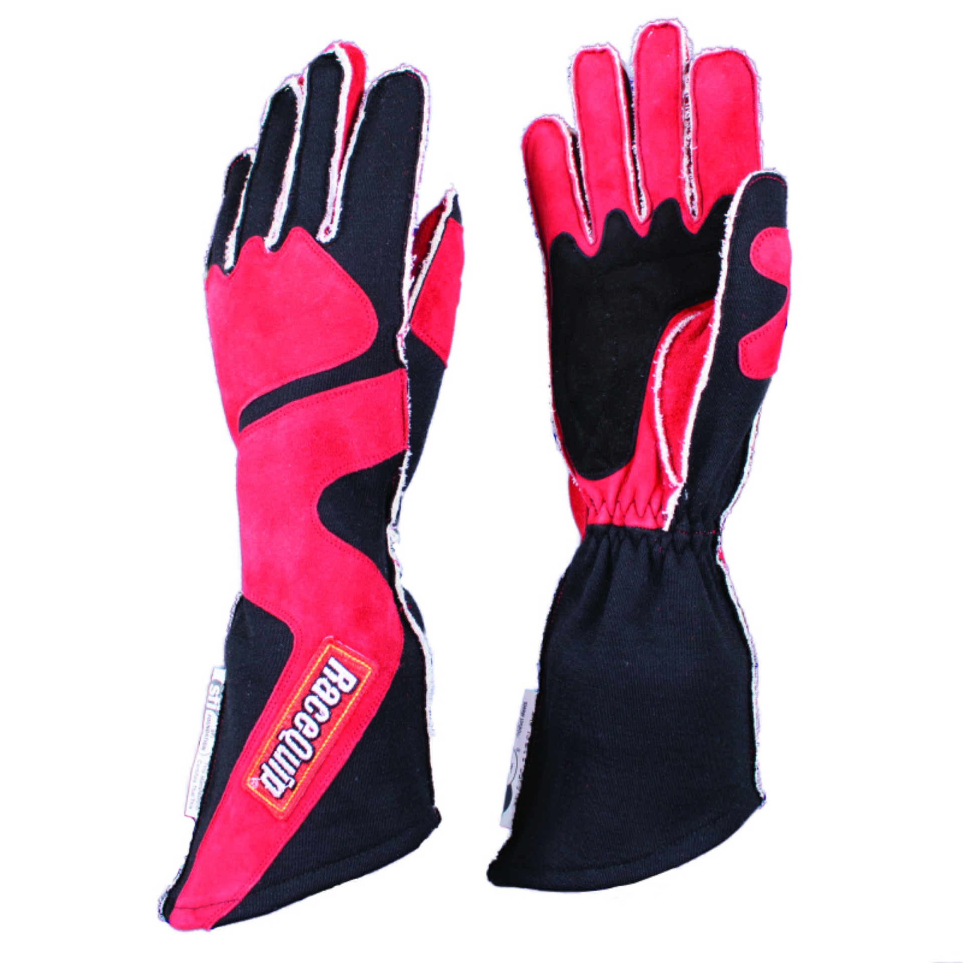 Picture of RaceQuip SFI-5 Red-Black Medium Outseam Angle Cut Glove