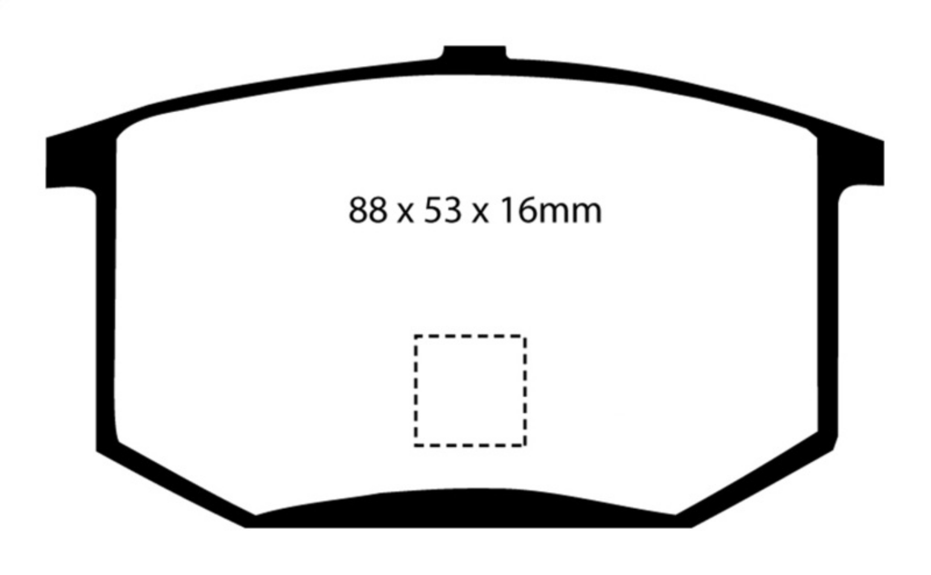 Picture of EBC 75-80 Lotus Esprit 2-0 Greenstuff Rear Brake Pads