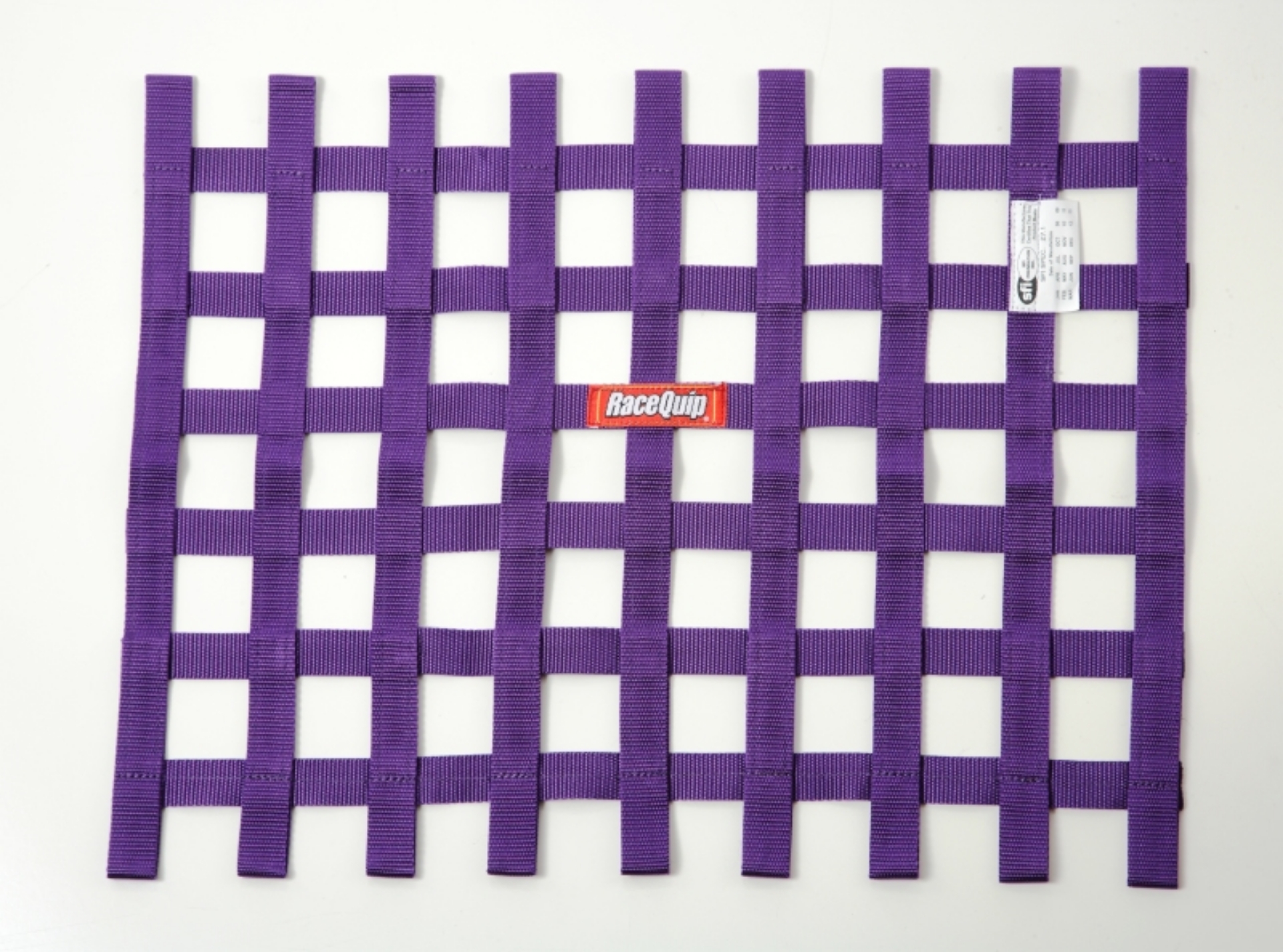 Picture of RaceQuip Purple 18in H x 24W SFI Ribbon Window Net
