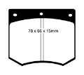 Picture of EBC 75-86 Ac 3000 3-0 Yellowstuff Front Brake Pads