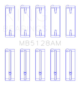 Picture of King Engine Bearings Isuzu 4XE1-4XF1-4XC1T Size STD Main Bearing Set