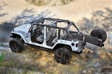 Picture of BedRug 07-10 Jeep JK Unlimited 4Dr Rear 5pc BedTred Cargo Kit Incl Tailgate & Tub Liner