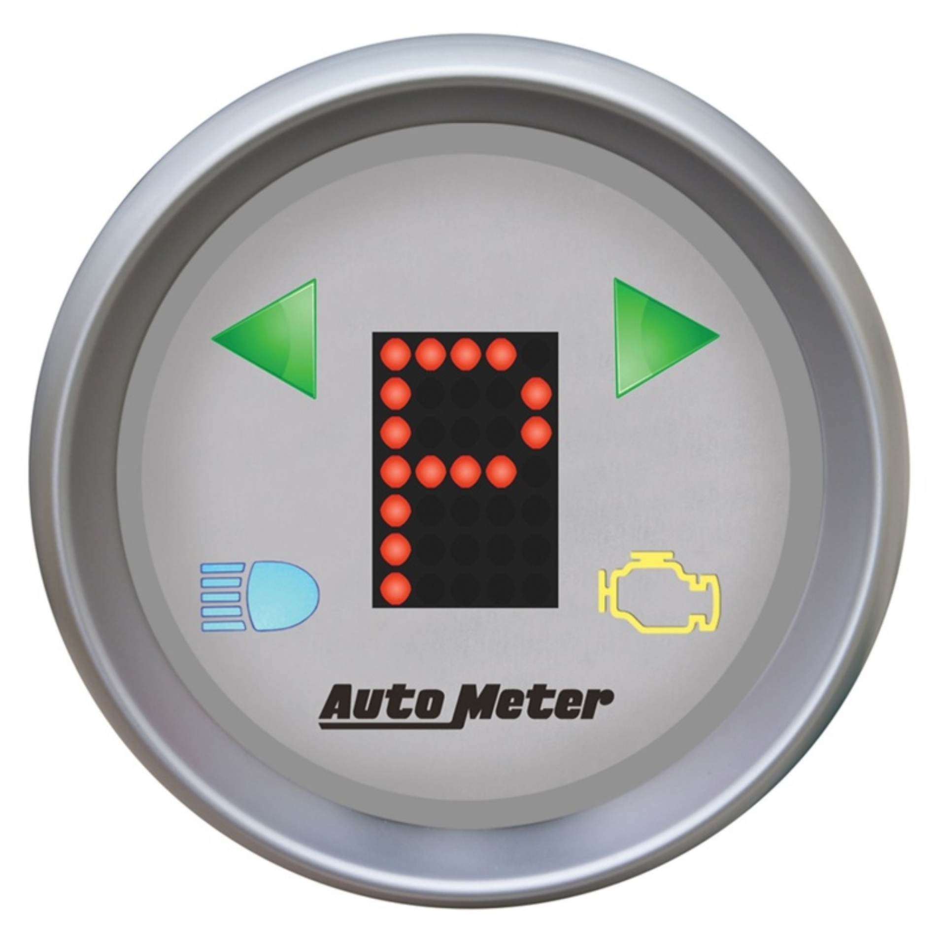 Picture of Autometer Ultra-Lite 2-1-16in P-R-N-D-L-OD-O-5-4-3-2-1 Digital Gear Position Gauge