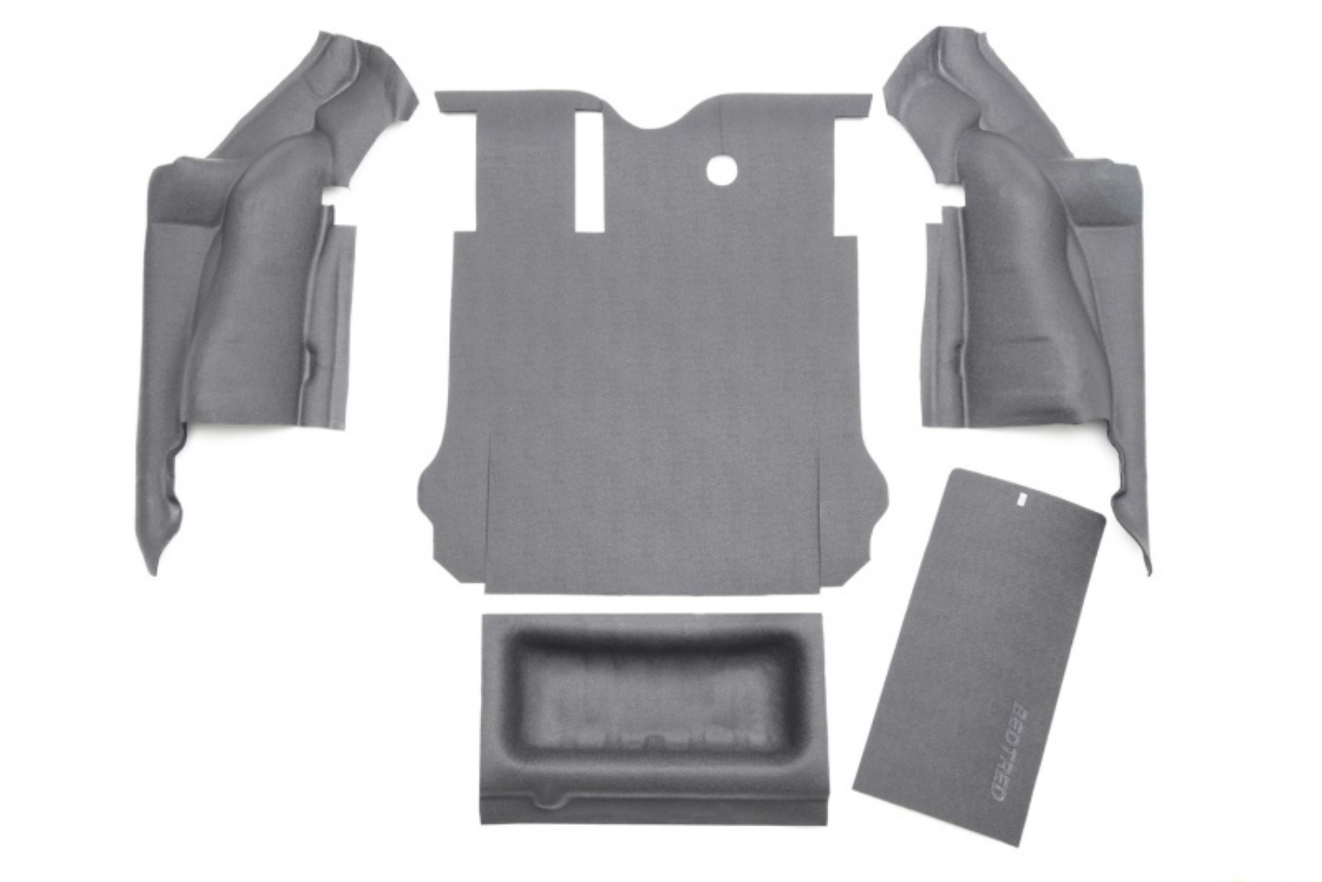 Picture of BedRug 11-16 Jeep JK Unlimited 4Dr Rear 5pc BedTred Cargo Kit Incl Tailgate & Tub Liner