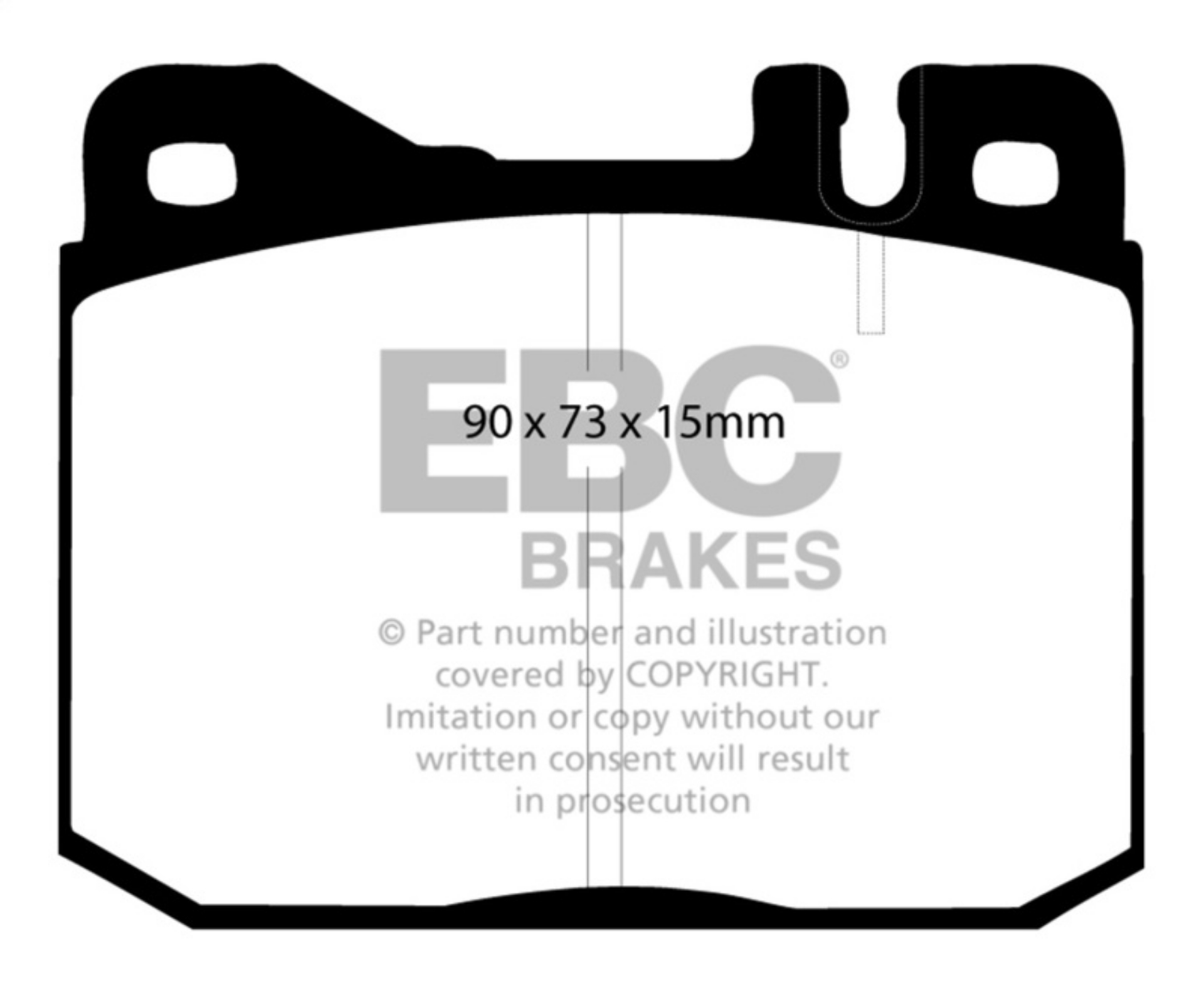 Picture of EBC 76-79 Mercedes-Benz 230 Redstuff Front Brake Pads