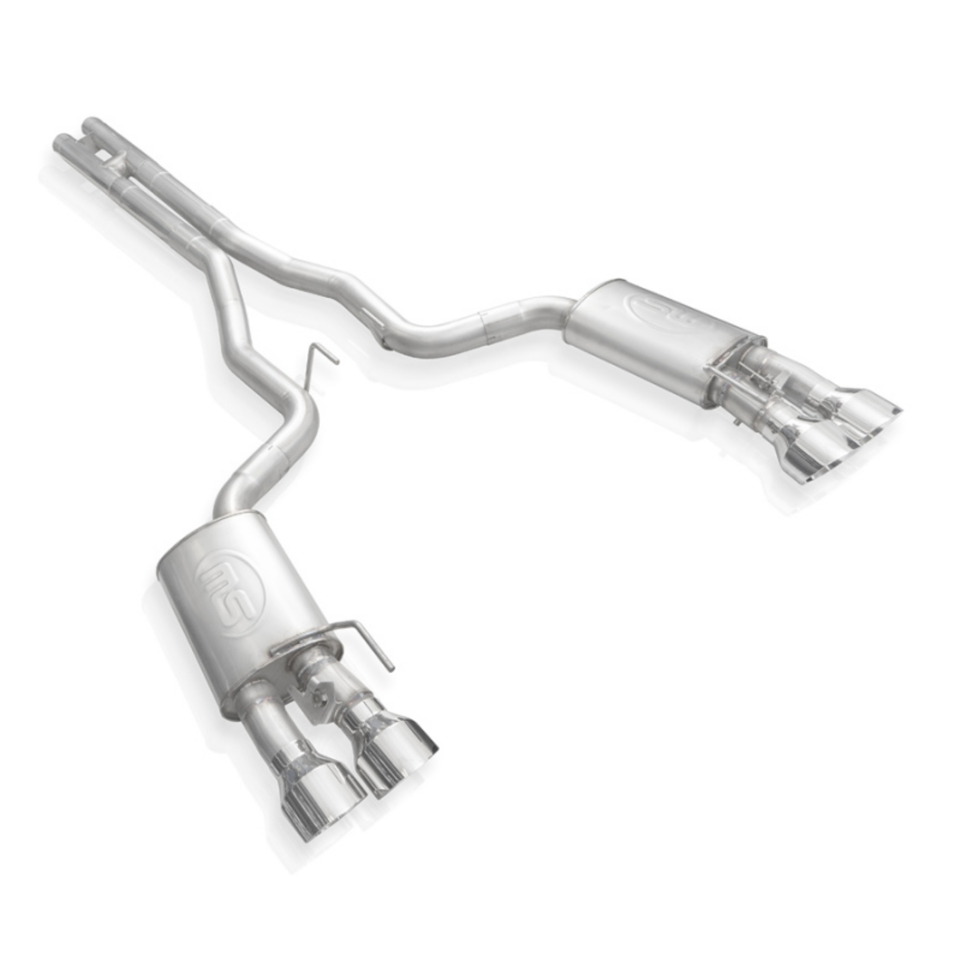 Picture of Stainless Works 2020 Ford GT500 Legend Catback H-Pipe Exhaust Factory Connect - Polished Tips