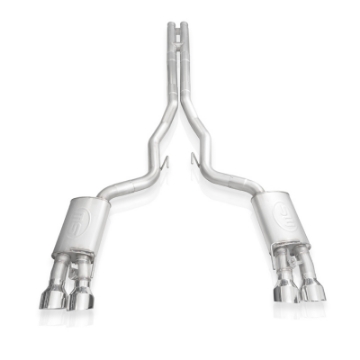 Picture of Stainless Works 2020 Ford GT500 Legend Catback H-Pipe Exhaust Factory Connect - Polished Tips