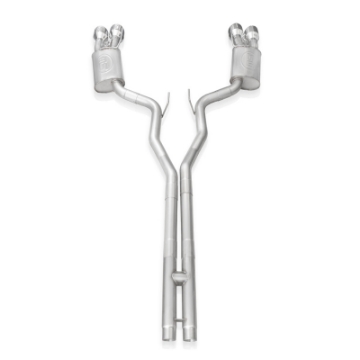 Picture of Stainless Works 2020 Ford GT500 Legend Catback H-Pipe Exhaust Factory Connect - Polished Tips