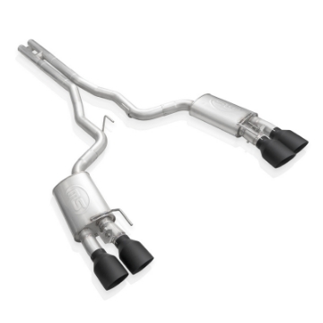 Picture of Stainless Works 2020 Ford GT500 Legend Catback H-Pipe Exhaust Factory Connect - Black Tips
