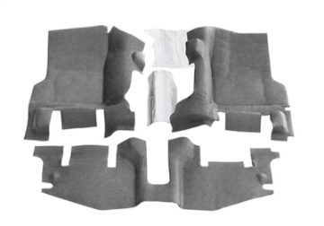Picture of BedRug 97-06 Jeep TJ Front 3pc BedTred Floor Kit w-Center Console - Incl Heat Shields