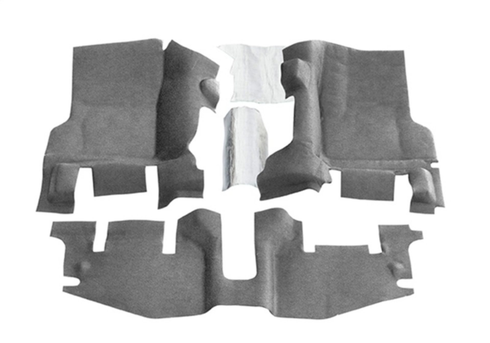Picture of BedRug 97-06 Jeep TJ Front 3pc BedTred Floor Kit w-o Center Console - Incl Heat Shields S-O Only